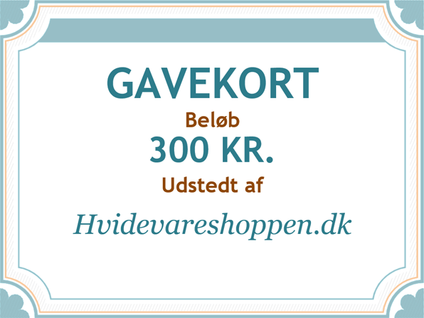 Gavekort 300 kr. Gavekort 300 kr.