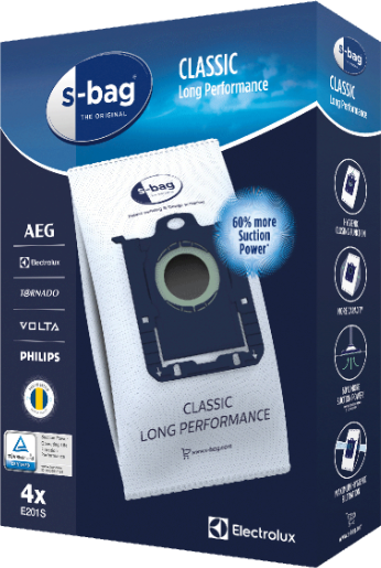 Electrolux S-Bag E201S  Støvsugerposer Electrolux S-Bag E201S  Støvsugerposer