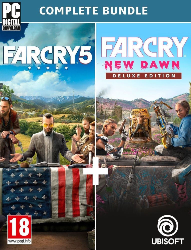 Ubisoft Far Cry 5 + Far Cry New Dawn Deluxe Edition Bundle (Complete Edition)