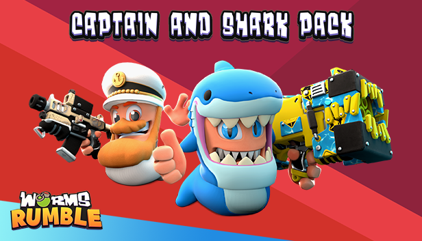Team 17 Worms Rumble: Captain & Shark Double Pack Team 17 Worms Rumble: Captain & Shark Double Pack