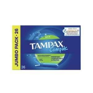 Tampax Compak Super Jumbo Pack   26 stk.