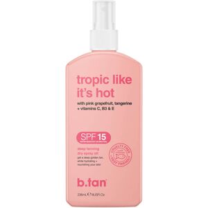 b.tan Tropic Like It's Hot Dry Spray Oil Sunscreen SPF 15 (U) 236 ml