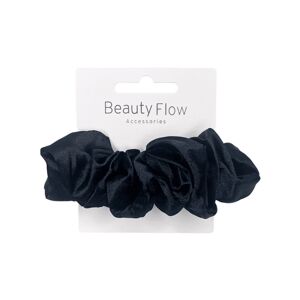 Beauty Flow Minna Silk Scrunchie Deep Black   1 stk.