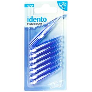 Idento Pocket Brush 8 x 0,8mm (Blå)