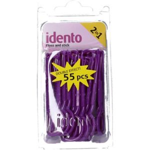 Idento Floss and Stick 2 in 1 Lilla   55 stk.