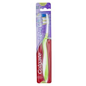 Colgate Zigzag Tandbørste - Medium - Grøn