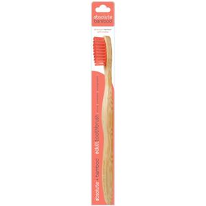 Absolute Bamboo Adult Soft Toothbrush Red