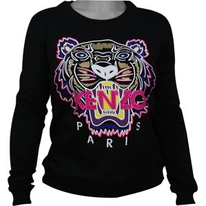 Kenzo Tiger Womans Sweatshirt Black/Pink S