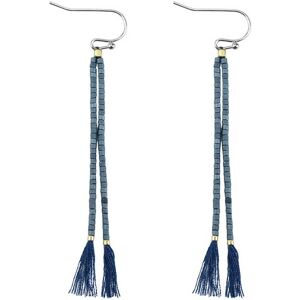 Everneed Nille Tassel Øreringe Faded Denim (U)