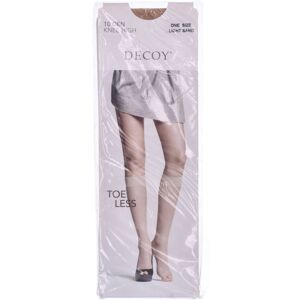 Decoy (10 Den) Toe Less Knee High Light Sand One Size