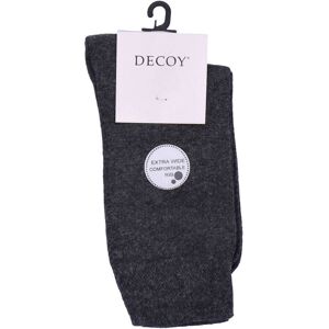 Decoy Ekstra Wide Comfortable Rib Socks Grey 37-41