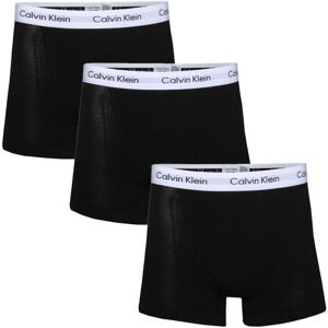 Calvin Klein Cotton Stretch Classic Fit Trunks 3-pak sort - Str. S   3 stk.