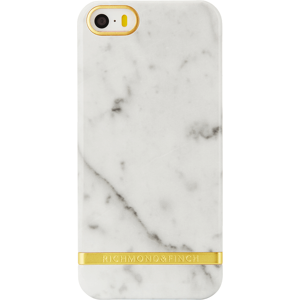 Richmond & Finch Richmond And Finch Carrera White Marble Glossy - Gold iPhone 5/5S/SE Cover (U)