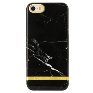 Richmond & Finch Richmond And Finch Black Marble Glossy - Gold iPhone 5/5S/SE Cover