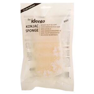 Idento Konjac Body Svamp - Hvid