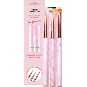 Le Mini Macaron Nail Art Brush Trio Brushes 33 g 3 stk.