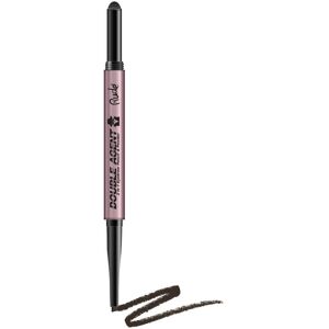 Rude Cosmetics Double Agent 2 in 1 Eyebrow Pencil & Powder Black Brown 0 g