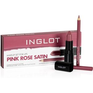 Inglot Makeup Set For Lips - Pink Rose Satin (U)   2 stk.