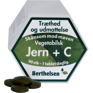 Berthelsen Naturprodukter - jern+C   90 stk.