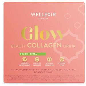 Wellexir Glow Beauty Drink Peach Ice Tea 6 g 30 stk.