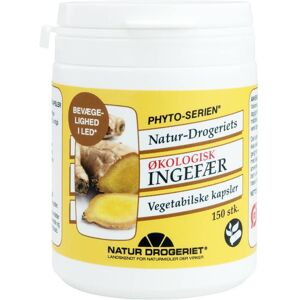 Natur Drogeriet Økologisk Ingefær Vegetabilske Kapsler 82 g 150 stk.