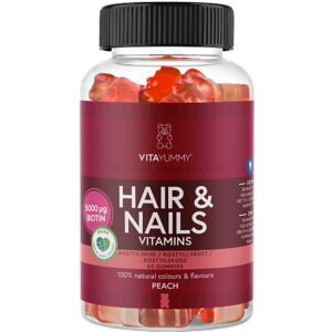 VitaYummy Hair & Nails Vitamins Peach   60 stk.