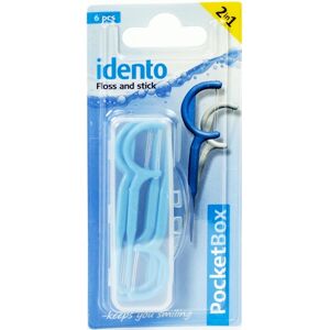 Idento Floss and Stick, TravelBox (blå) (U)   6 stk.