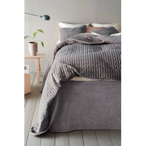 TILY sæt - enkeltseng 90 cm, sengekappe 45 cm Gray