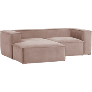 BLOK sofa 2-pers. - chaiselong venstre Rosa