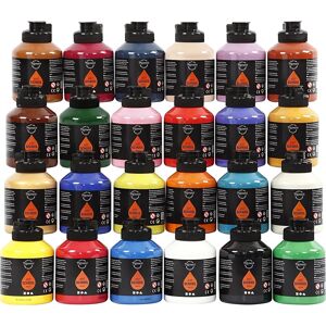 Pigment Kunstnermaling   24x500 Ml   Ass. Farver