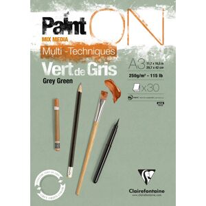 Clairefontaine Painton Tegneblok   Grey Green   A3