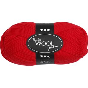 No-Name Babygarn   14/4   50g   Rød