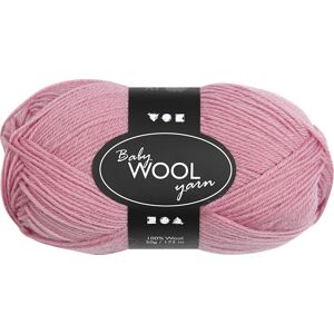 No-Name Babygarn   14/4   50g   Mørk Rosa