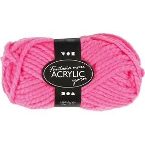 Fantasia Maxi Akrylgarn   50g   Neon Pink