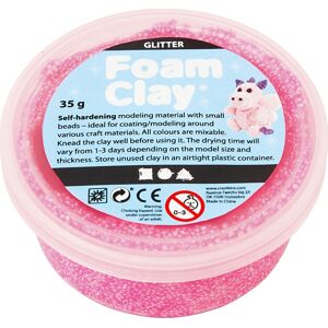 Foam Clay Modellermasse   Glitter   Pink