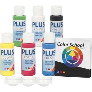 Plus Color Hobbymaling   6x60 Ml   Primærfarver