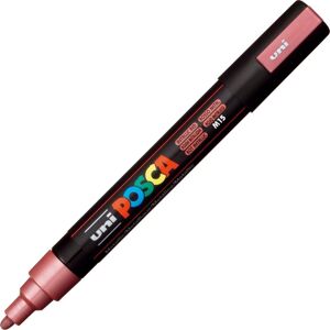 Posca Marker   Pc-5m   M   2,5 Mm   Metal Rød