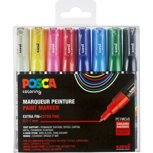 Posca Marker   Pc-1m   0,7-1 Mm   8 Standardfarver