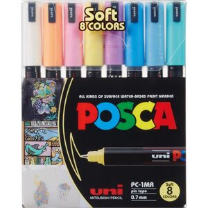 Posca Marker   Pc-1mr   0,7 Mm   8 Pastelfarver