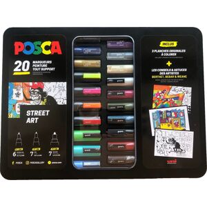 Posca Marker Sæt   3 Stregbredder   20 Farver