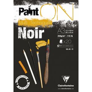 Clairefontaine Painton Tegneblok   Black   A3