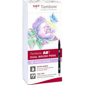 Tombow Dual Penseltusser   Pastel   18 Stk.