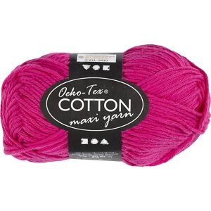 No-Name Maxi Bomuldsgarn, 50 G, Pink