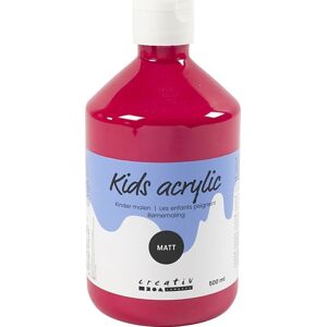 Creativ Company Akrylmaling   500ml   Mat   Primær Rød