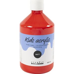 Creativ Company Akrylmaling   500ml   Mat   Rød