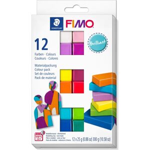 Fimo Soft Ler Colour Pack, 12 X 25 G, Brilliant