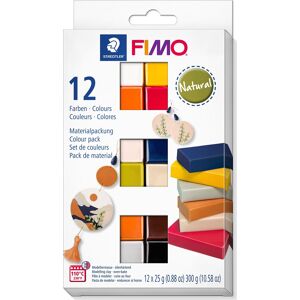 Fimo Soft Ler Colour Pack, 12 X 25g, Natural