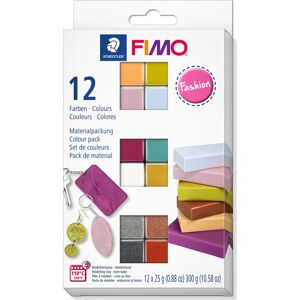 Fimo Soft Ler Colour Pack, 12 X 25g, Fashion