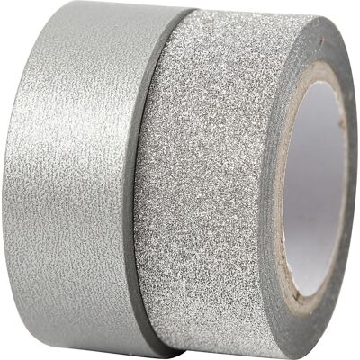 Vivi Gade Designtape 15mm 2 Rl. Sølv Vivi Gade Designtape 15mm 2 Rl. Sølv