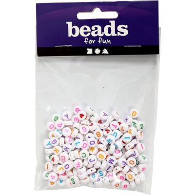 Beads Bogstavperler 7mm 200 Stk. Beads Bogstavperler 7mm 200 Stk.